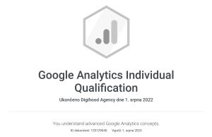 google analytics certificate horizontal